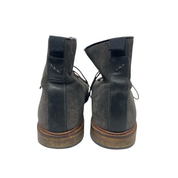 Shoe The Bear Ned Men\'s Gray Suede Lace Up Round Toe Ankle Combat Boots 43 US 10 main image 5